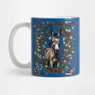 A Missouri Mule Surrounded By Hawthorn Blossom Mug